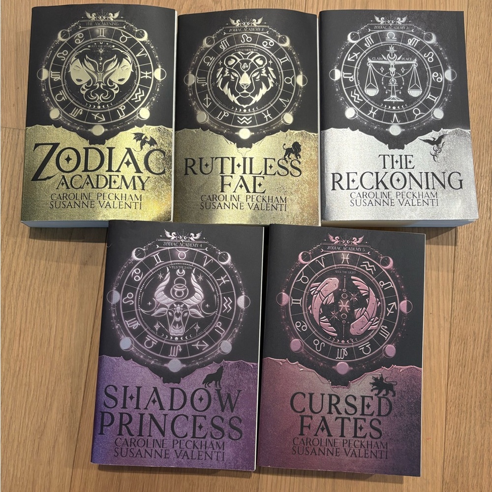 zodiac academy by carolina peckham and susanne valenti (books 1-5)